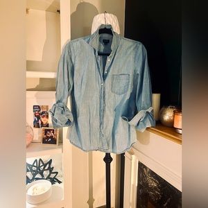 EUC J. Crew large chambray button-down